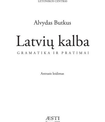 خرید و دانلود نسخه کامل کتاب Latvių kalba: gramatika ir pratimai