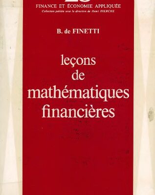 خرید و دانلود نسخه کامل کتاب Leçons de mathématiques financières