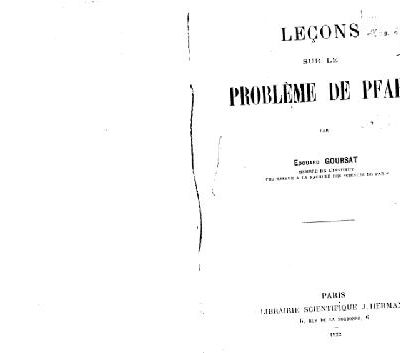 خرید و دانلود نسخه کامل کتاب Leçons sur le probleme de Pfaff