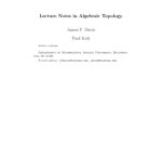 خرید و دانلود نسخه کامل کتاب Lecture notes in algebraic topology