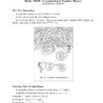 خرید و دانلود نسخه کامل کتاب Lecture notes Math788. Computational number theory