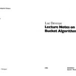 خرید و دانلود نسخه کامل کتاب Lecture Notes on Bucket Algorithms