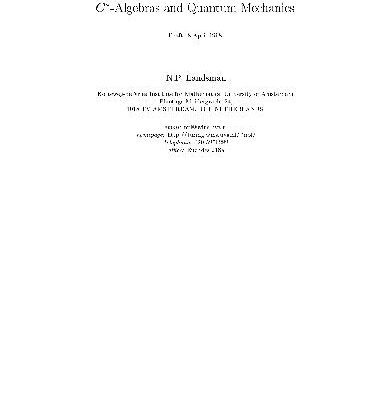 خرید و دانلود نسخه کامل کتاب Lecture Notes on C-algebras and Quantum Mechanics. [jnl article]