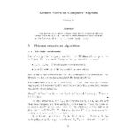 خرید و دانلود نسخه کامل کتاب Lecture notes on computer algebra