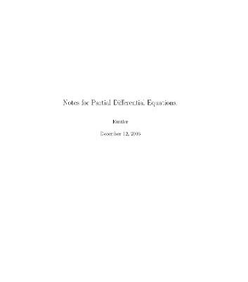 خرید و دانلود نسخه کامل کتاب Lecture notes on partial differential equations
