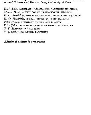 خرید و دانلود نسخه کامل کتاب Lectures on advanced numerical analysis