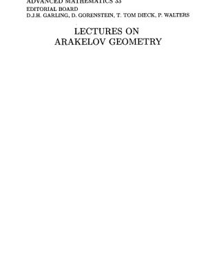 خرید و دانلود نسخه کامل کتاب Lectures on Arakelov Geometry