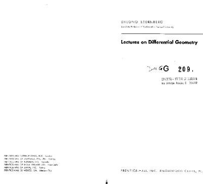 خرید و دانلود نسخه کامل کتاب Lectures on differential geometry