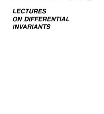 خرید و دانلود نسخه کامل کتاب Lectures on differential invariants