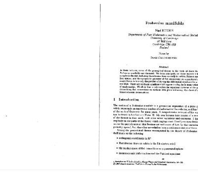 خرید و دانلود نسخه کامل کتاب Lectures on Frobenius manifolds