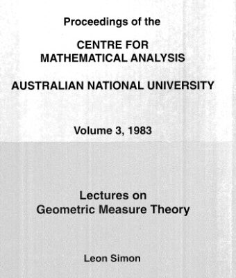 خرید و دانلود نسخه کامل کتاب Lectures on geometric measure theory