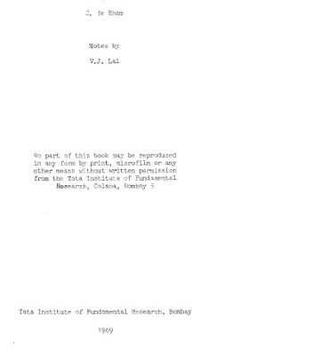 خرید و دانلود نسخه کامل کتاب Lectures on introduction to algebraic topology, (Tata Institute of Fundamental Research. Lectures on mathematics and physics. Mathematics, 44)