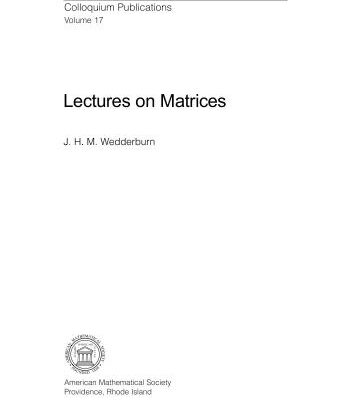 خرید و دانلود نسخه کامل کتاب Lectures on Matrices