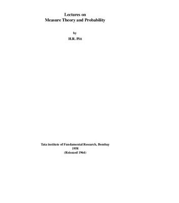 خرید و دانلود نسخه کامل کتاب Lectures on Measure Theory and Probability