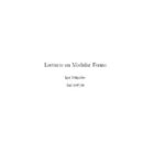 خرید و دانلود نسخه کامل کتاب Lectures on modular forms