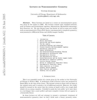 خرید و دانلود نسخه کامل کتاب Lectures on Noncommutative Geometry