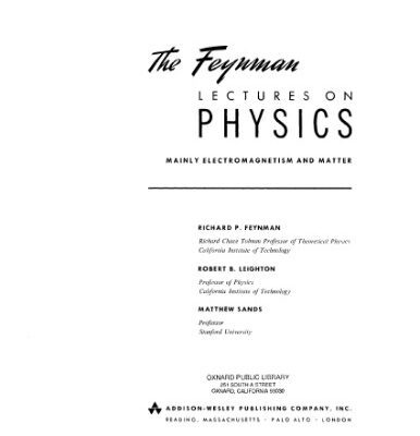 خرید و دانلود نسخه کامل کتاب Lectures on Physics: Commemorative Issue Vol 2