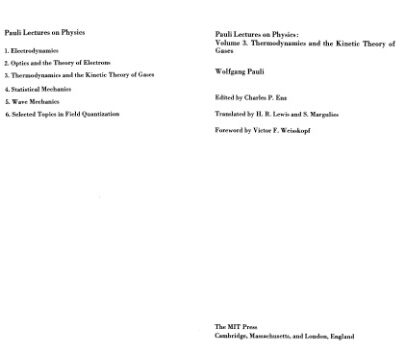 خرید و دانلود نسخه کامل کتاب Lectures on Physics: Thermodynamics and the Kinetic Theory of Gases v. 3 (Pauli lectures on physics)
