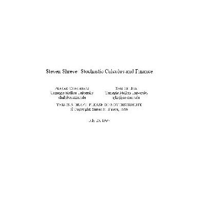 خرید و دانلود نسخه کامل کتاب Lectures on Stochastic Calculus and Finance