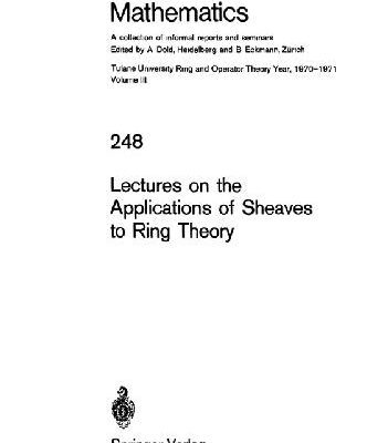 خرید و دانلود نسخه کامل کتاب Lectures on the Applications of Sheaves to Ring Theory