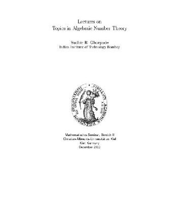 خرید و دانلود نسخه کامل کتاب Lectures on topics in algebraic number theory