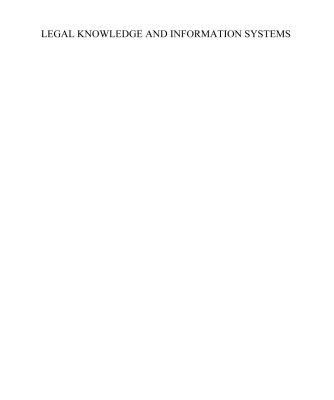 خرید و دانلود نسخه کامل کتاب Legal Knowledge and Information Systems: JURIX 2005: The Eighteenth Annual Conference
