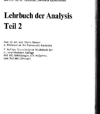 خرید و دانلود نسخه کامل کتاب Lehrbuch der Analysis