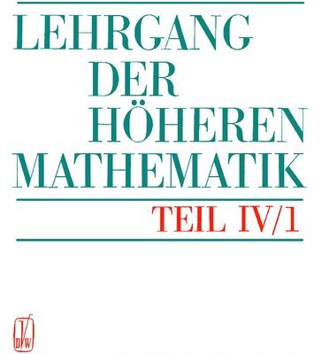 خرید و دانلود نسخه کامل کتاب Lehrgang der Höheren Mathematik – Teil IV/1