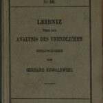 خرید و دانلود نسخه کامل کتاب Leibniz über die Analysis des Unendlichen:  Eine Auswahl Leibnizscher Abhandlungen
