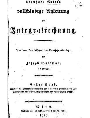 خرید و دانلود نسخه کامل کتاب Leonhard Eulers vollstäntige Anleitung zur Integralrechnung