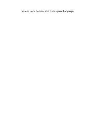 خرید و دانلود نسخه کامل کتاب Lessons from Documented Endangered Languages