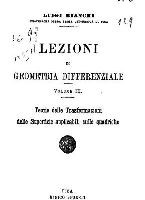 خرید و دانلود نسخه کامل کتاب Lezione di geometria differenziale
