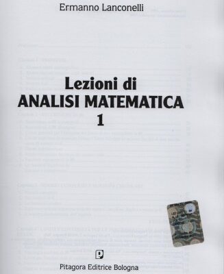 خرید و دانلود نسخه کامل کتاب Lezioni di Analisi Matematica 1