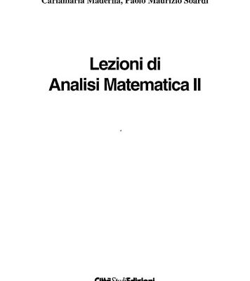 خرید و دانلود نسخه کامل کتاب Lezioni di analisi matematica 2