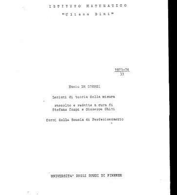 خرید و دانلود نسخه کامل کتاب Lezioni di Teoria della Misura
