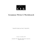 خرید و دانلود نسخه کامل کتاب LFG Grammar Writer’s Workbench