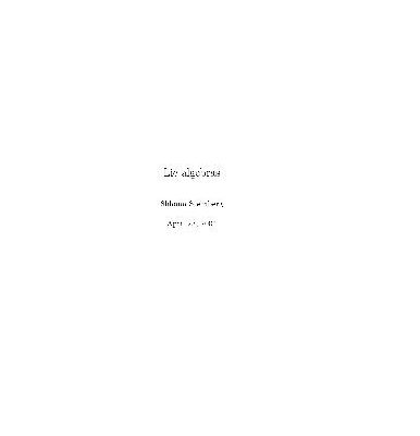 خرید و دانلود نسخه کامل کتاب Lie Algebras 001
