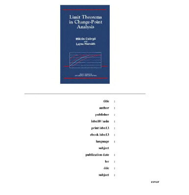 خرید و دانلود نسخه کامل کتاب Limit theorems in change-point analysis