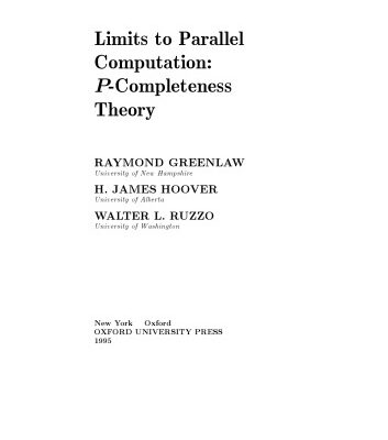 خرید و دانلود نسخه کامل کتاب Limits to Parallel Computation: P-Completeness Theory