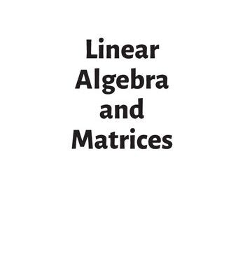 خرید و دانلود نسخه کامل کتاب Linear Algebra and Matrices