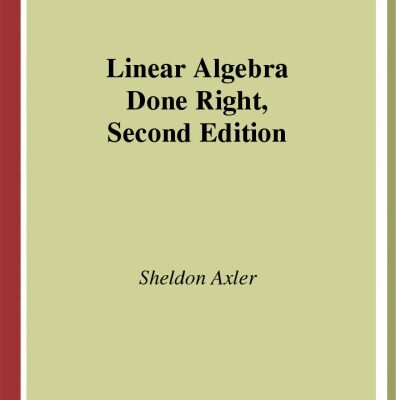خرید و دانلود نسخه کامل کتاب Linear Algebra Done Right