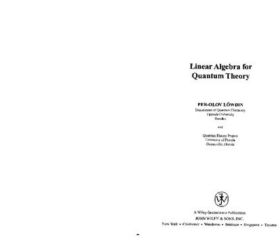 خرید و دانلود نسخه کامل کتاب Linear Algebra for Quantum Theory