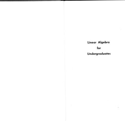 خرید و دانلود نسخه کامل کتاب Linear Algebra for Undergraduates