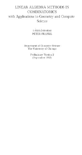خرید و دانلود نسخه کامل کتاب Linear algebra methods in combinatorics with applications to geometry and computer science_68b472e8b6759.jpeg خرید و دانلود نسخه کامل کتاب Linear algebra methods in combinatorics with applications to geometry and computer science