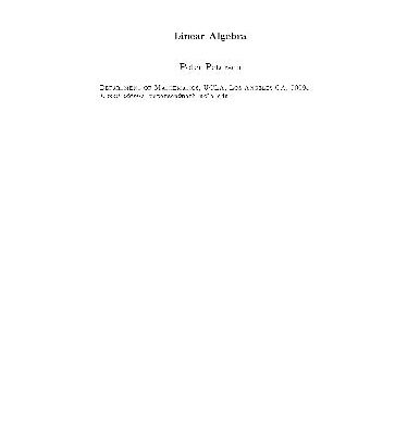 خرید و دانلود نسخه کامل کتاب Linear algebra