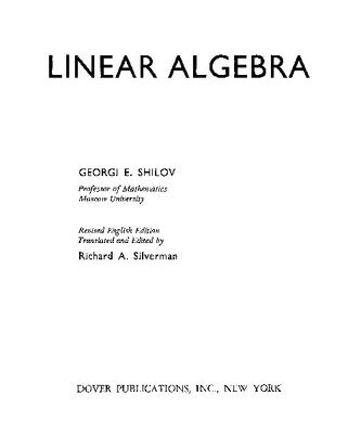 خرید و دانلود نسخه کامل کتاب Linear Algebra