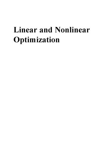 خرید و دانلود نسخه کامل کتاب Linear and nonlinear optimization_68b3ea19175d2.jpeg خرید و دانلود نسخه کامل کتاب Linear and nonlinear optimization