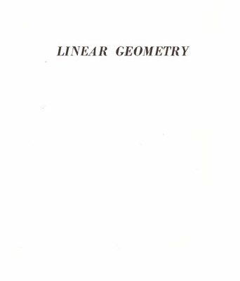 خرید و دانلود نسخه کامل کتاب Linear Geometry