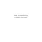 خرید و دانلود نسخه کامل کتاب Linear matrix inequalities in system and control theory