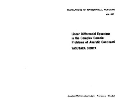 خرید و دانلود نسخه کامل کتاب Linear ODE in complex domain. Analytic continuation